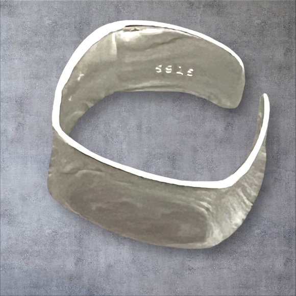 Solid Sterling silver Thumb ring, adjustable size, stamped .925 - Picture 3 of 7
